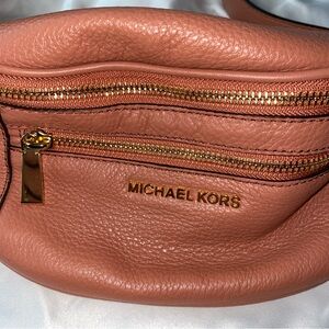 Michael Kors Coral Leather Crossbody Bag